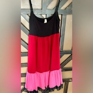Multi colour chiffon dress